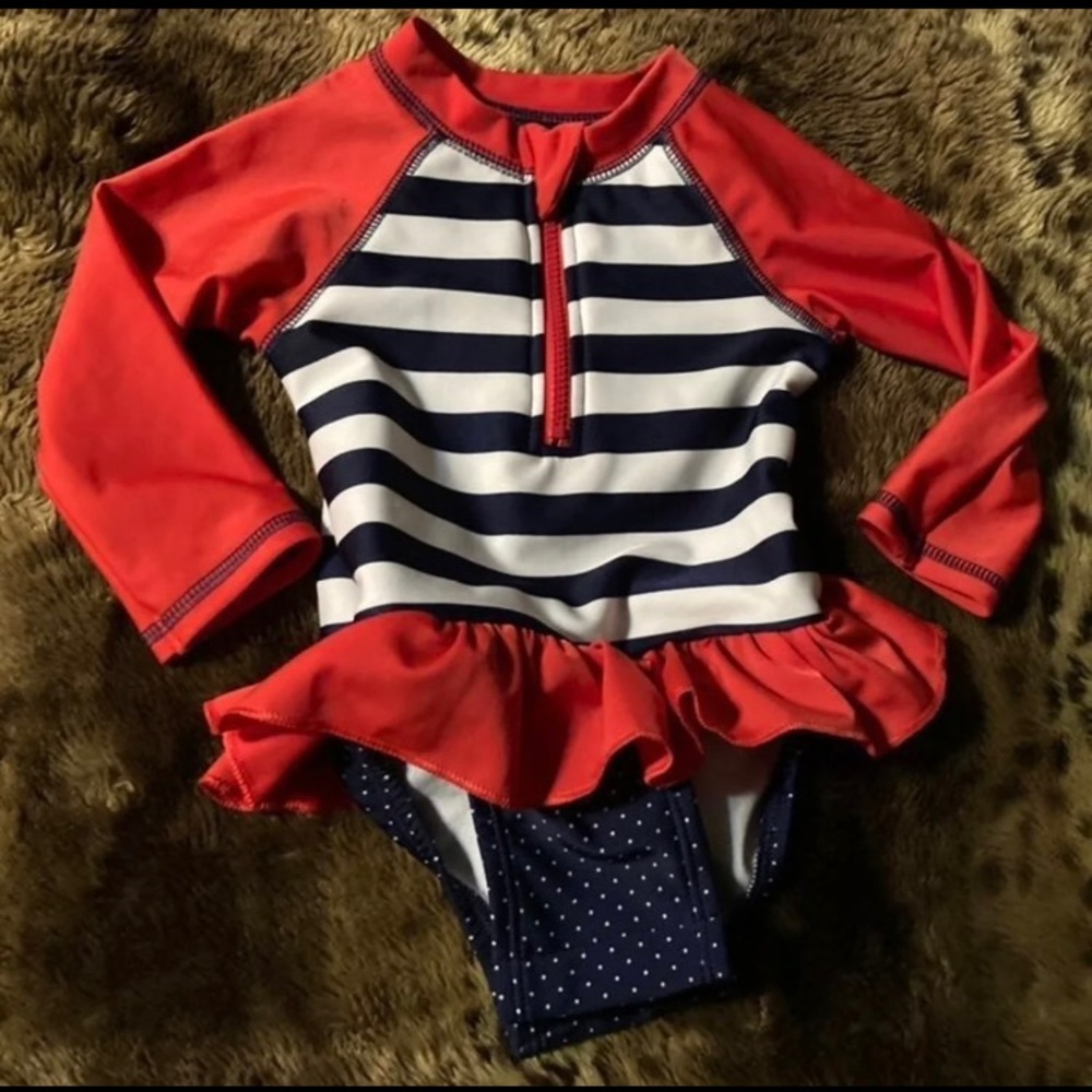 Cat & Jack Outfit Cute Swimming 6-9 months Sunsuit NEW!